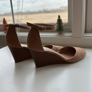 A new day brown heel wedges